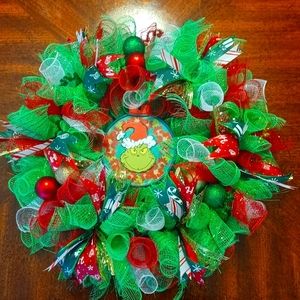 Beautiful New Mr Grinch Christmas Wreath